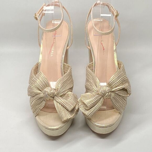 Loeffler Randall Natalia Pleated Platform Sandals size 10 - Picture 4 of 13